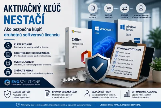 Aktivačný kľúč nestačí: Ako bezpečne kúpiť druhotnú softvérovú licenciu