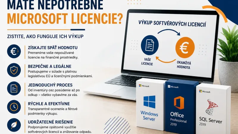Nepoužívané Microsoft licencie majú hodnotu: Ako funguje výkup softvérových licencií